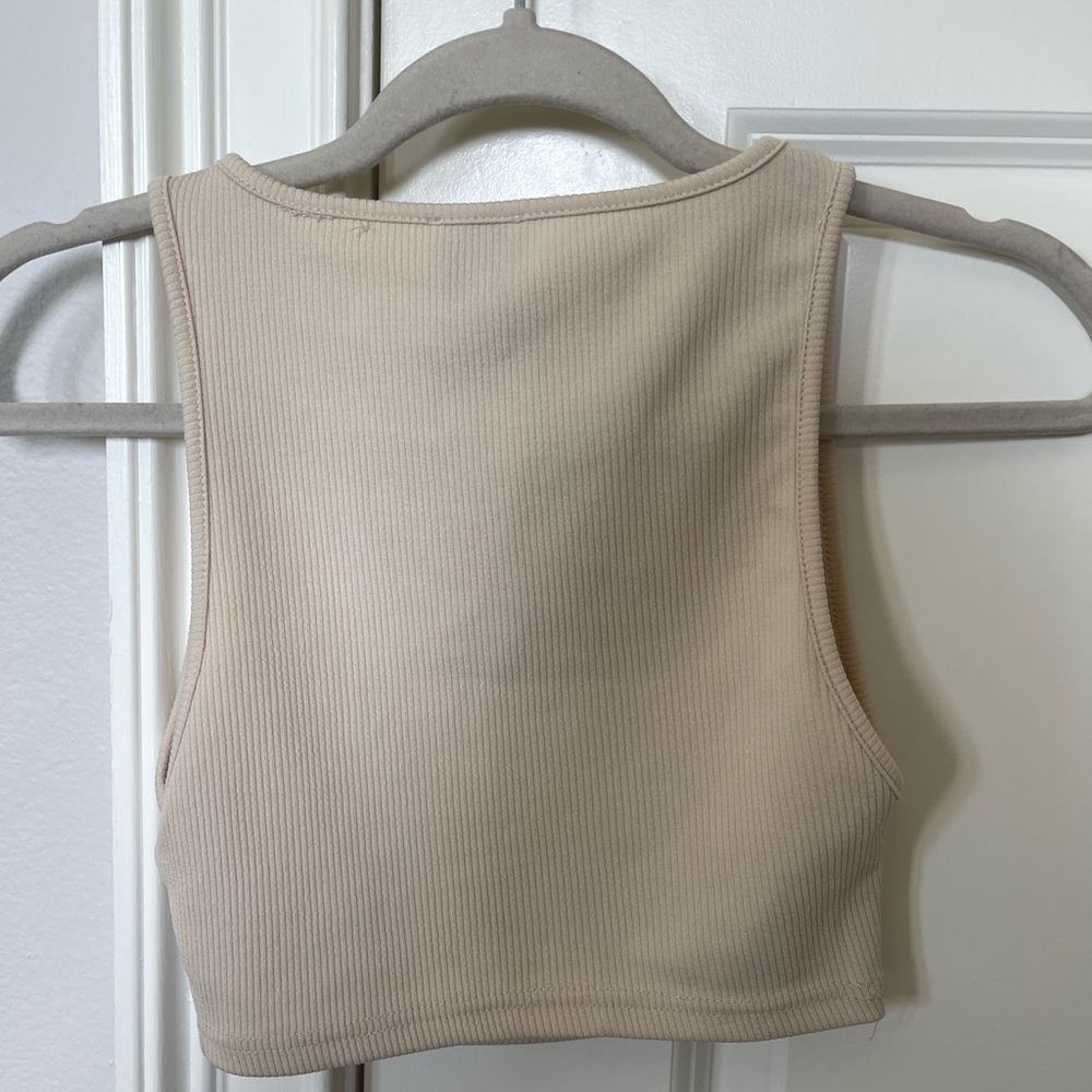 Princess Polly Ribbed Cropped Tank Top - Picture 3 of 6